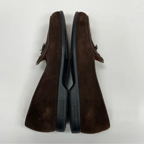 A.TESTONI Brown Suede Slip On Loafers Men’s Size 9 - Picture 8 of 13